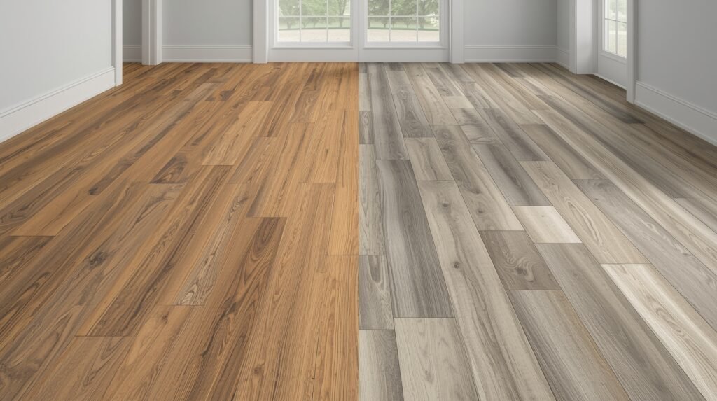 What does LVP stand for in flooring compared to traditional vinyl flooring formats