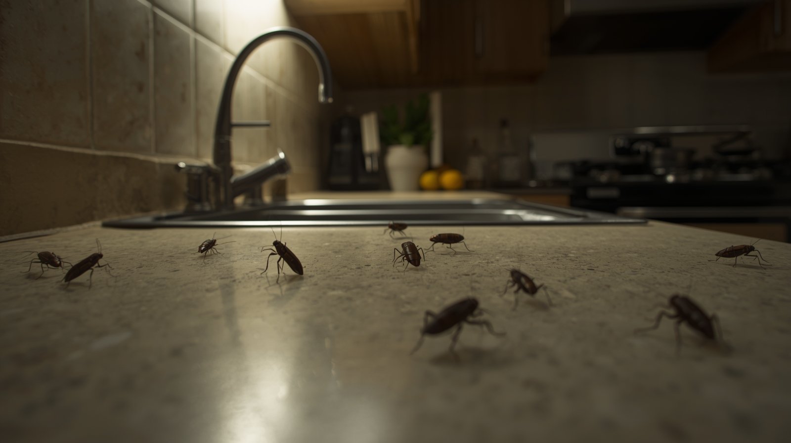 4 Simple Solutions for Small Cockroaches in Kitchen at Night