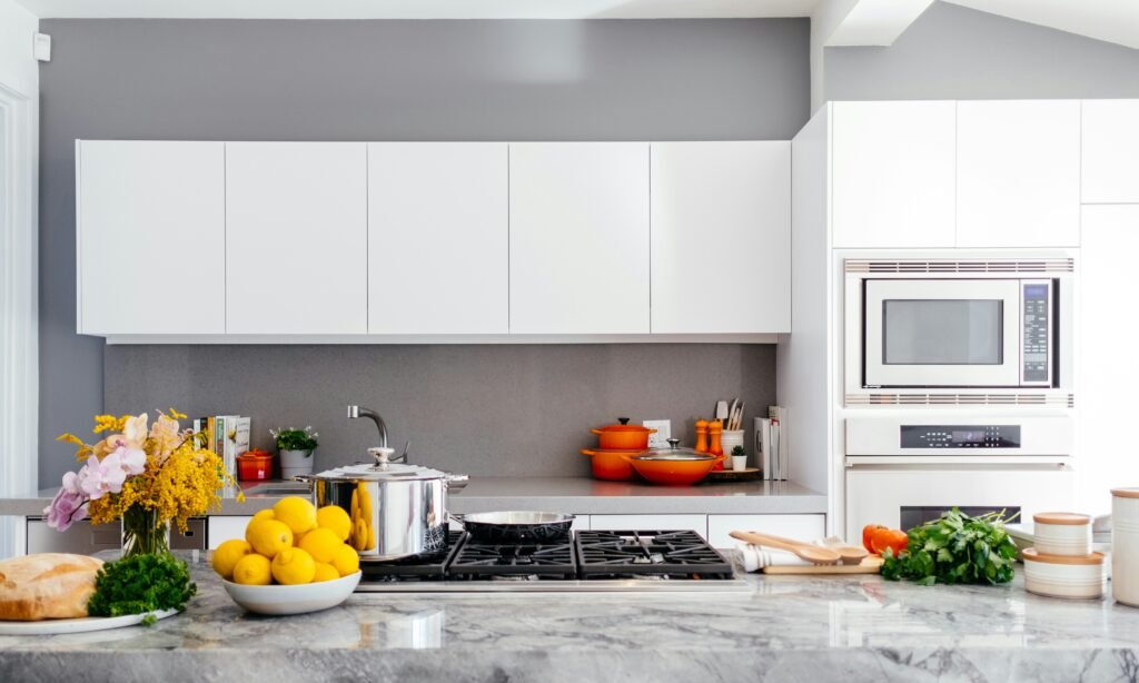 Move out cleaning checklist with cleaning tools used for end-of-lease and home cleaning.